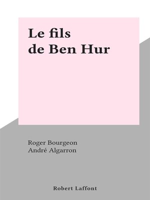 cover image of Le fils de Ben Hur